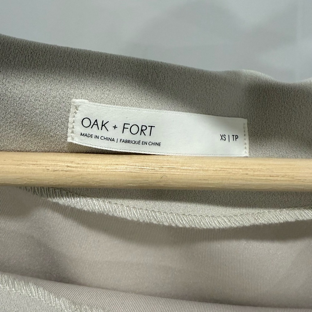 OAK + FORT Gray Midi Sleeveless Dress